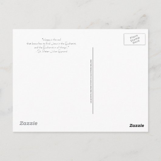 Carte postale: Heureux l'âme (Dos)