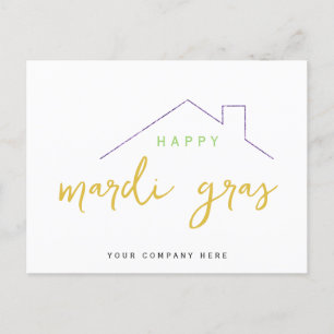 Carte Postale Heureux Mardi Gras Realty House