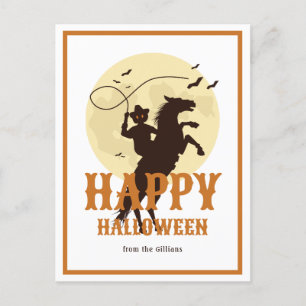 Carte Postale heureux nom de famille halloween