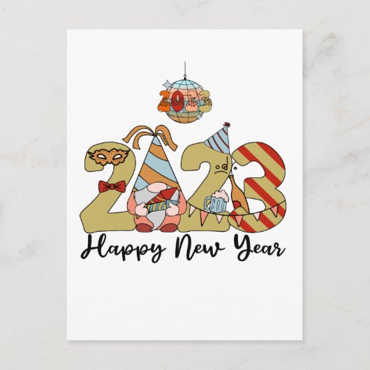 Carte Postale heureux nouvel an 2023 (Devant)
