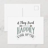 Carte Postale Heureux pour toujours (Devant / Derrière)