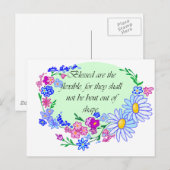 Carte Postale Heureux sont les Flexibles (Devant / Derrière)