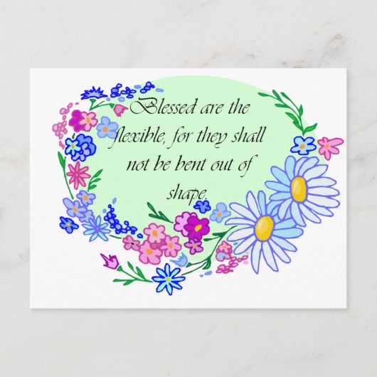 Carte Postale Heureux sont les Flexibles (Devant)