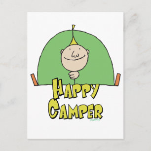 Carte Postale Heureux type de camping-car