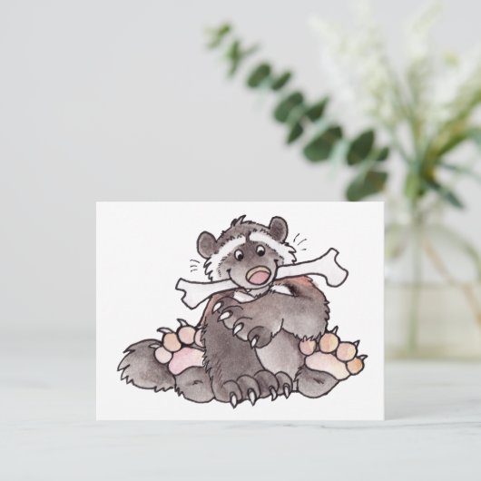 Carte Postale Heureux Wolverine (Debout devant)