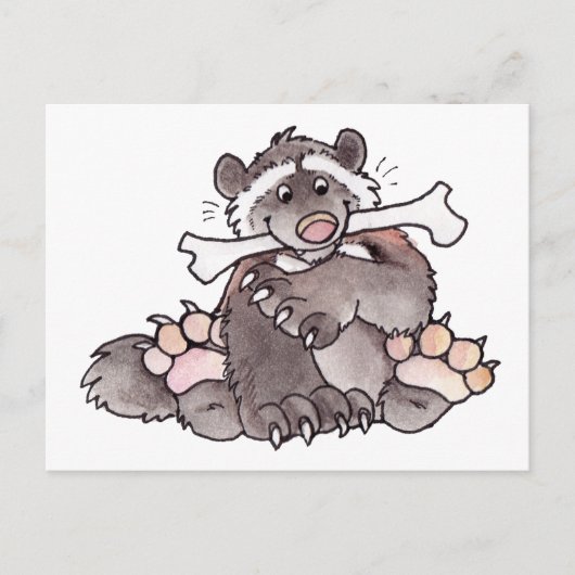 Carte Postale Heureux Wolverine (Devant)