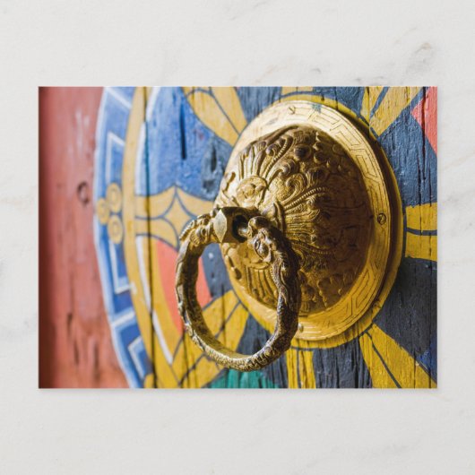 Carte Postale Heurtoir de porte coloré (Devant)