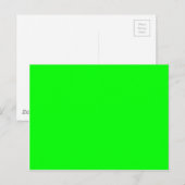 Carte Postale Hex vert néon 00FF00 (Devant / Derrière)