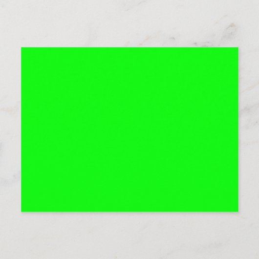 Carte Postale Hex vert néon 00FF00 (Devant)