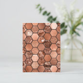 Carte Postale Hexaglam or rose (Debout devant)