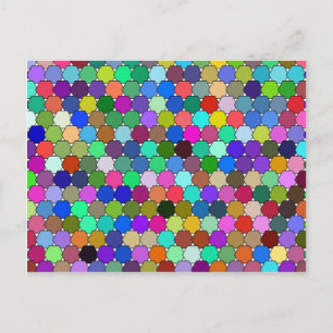 Carte postale Hexagons de décalage