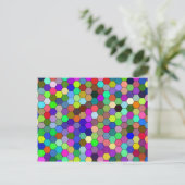Carte postale Hexagons horizontal (Debout devant)