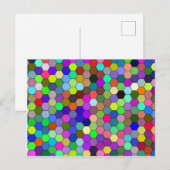 Carte postale Hexagons horizontal (Devant / Derrière)
