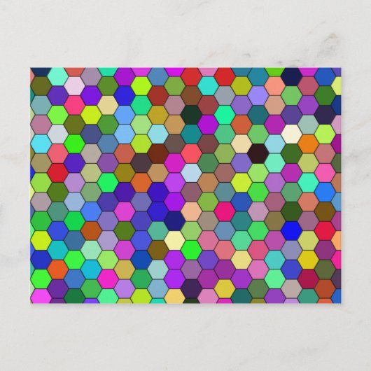 Carte postale Hexagons horizontal (Devant)