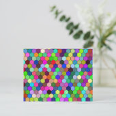 Carte postale Hexagons vertical (Debout devant)