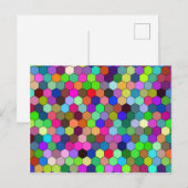 Carte postale Hexagons vertical (Devant / Derrière)