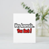 Carte Postale Hey Anorexia...Vous Chutez ! (Debout devant)
