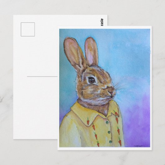 CARTE POSTALE HEY BUNNY (Devant / Derrière)
