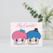 Carte postale Hey Cupcake (Debout devant)