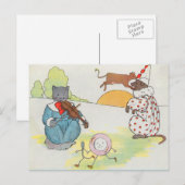 Carte Postale Hey, ddle, ddle ! Le chat et le violon (Devant / Derrière)