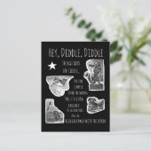 Carte Postale Hey Diddle Diddle Nursery Rhyme (Debout devant)