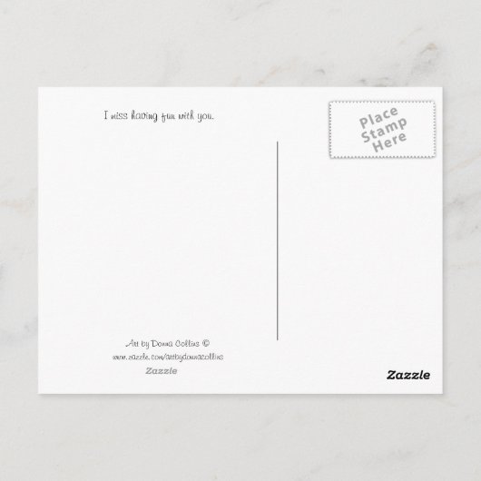 Carte postale Hey Girami (Dos)