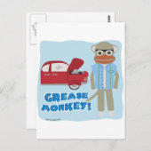 Carte Postale Hey Grease Monkey (Devant / Derrière)