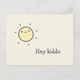 Carte Postale Hey kiddo - Joli Soleil