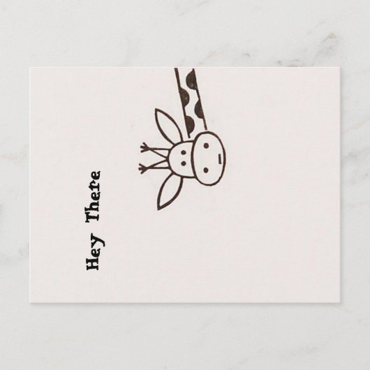 Carte Postale Hey là Giraffe (Devant)