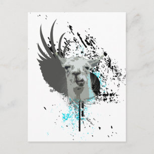 Carte Postale hi-fi llama.