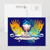 Carte Postale hi-fi tree. (Devant / Derrière)