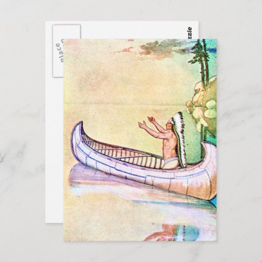 Carte Postale Hiawatha Magic Canoe (Devant / Derrière)