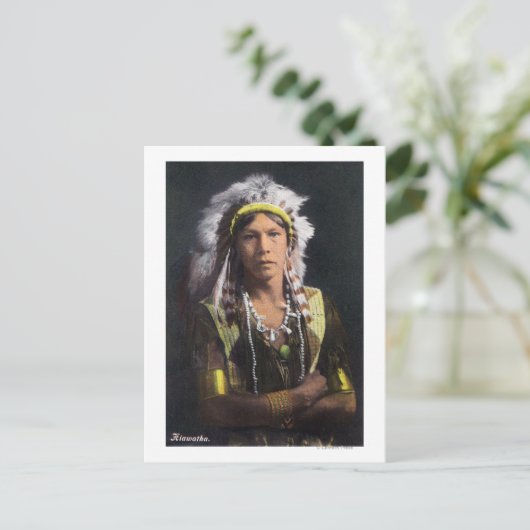 Carte Postale Hiawatha Portrait (Debout devant)