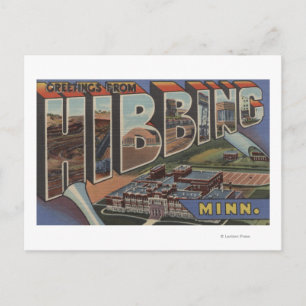 Carte Postale Hibbing, Minnesota - Scènes de grandes lettres