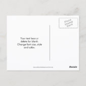 Carte Postale Hibiscus And Phlox Flower Garden Personalized (Dos)