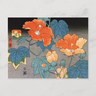 Carte Postale Hibiscus, Ando Hiroshige