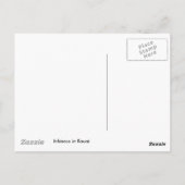 Carte postale Hibiscus blanc (Dos)