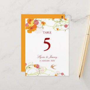 Carte Postale Hibiscus bleu Mariage floral