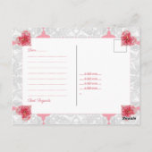 Carte postale Hibiscus & dentelle (Dos)