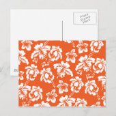 Carte Postale Hibiscus d'Hawaï orange (Devant / Derrière)