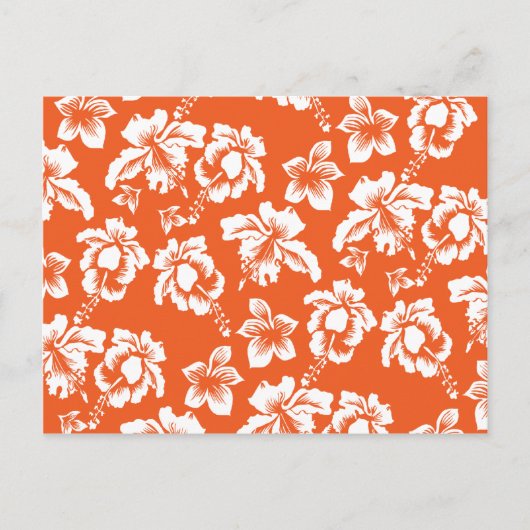 Carte Postale Hibiscus d'Hawaï orange (Devant)