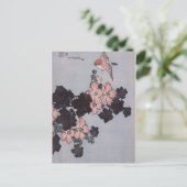 Carte Postale Hibiscus et Bruant par Katsushika Hokusai (Debout devant)