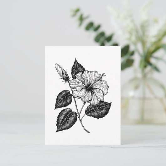 Carte Postale Hibiscus fleur II (Debout devant)