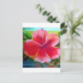 Carte Postale Hibiscus Flower Art (Debout devant)