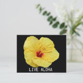 Carte Postale Hibiscus jaune (Debout devant)