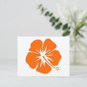 Carte Postale Hibiscus orange (Debout devant)