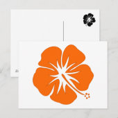 Carte Postale Hibiscus orange (Devant / Derrière)