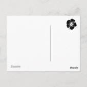 Carte Postale Hibiscus orange (Dos)