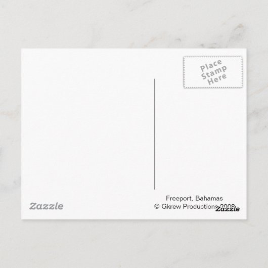 Carte postale Hibiscus rose (Dos)