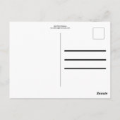 Carte Postale Hibiscus rose (Dos)